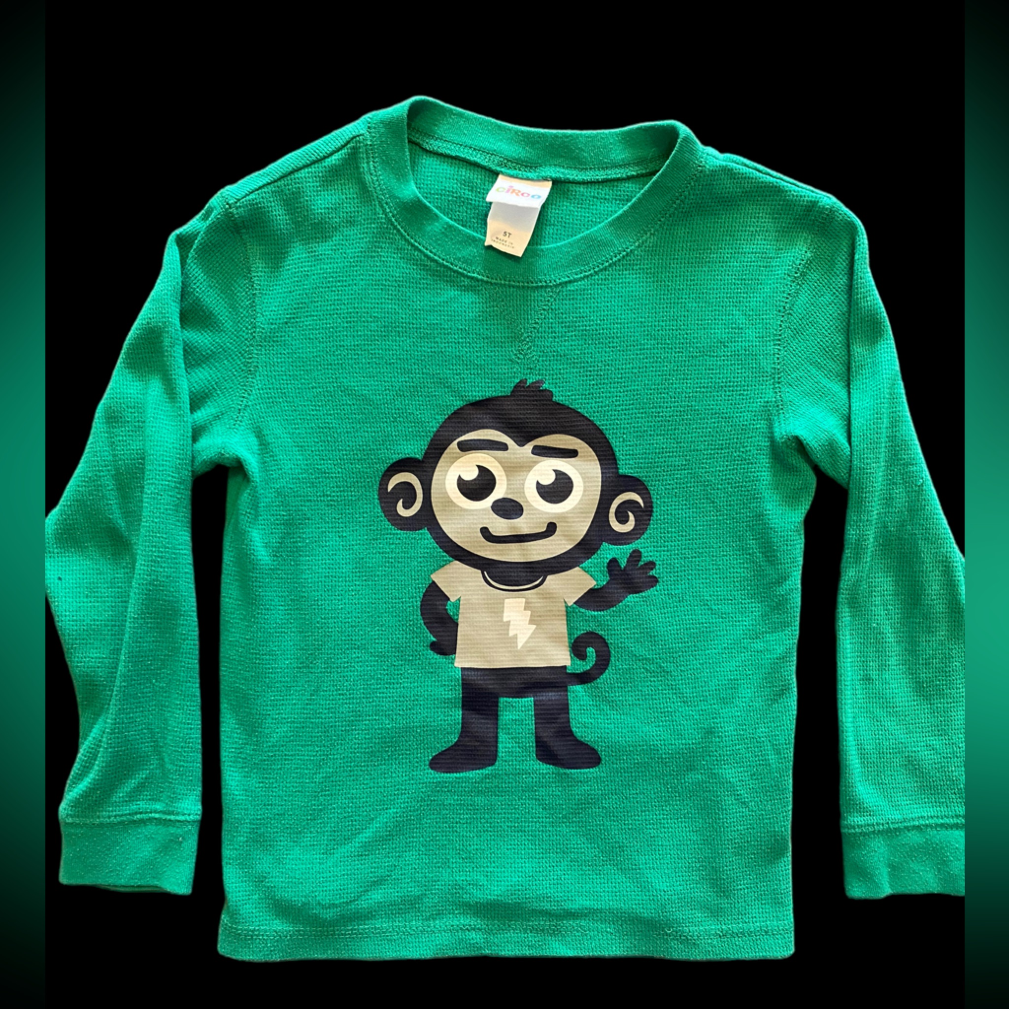 Monkey Shirt Size 5t Long Sleeve Circo Brand